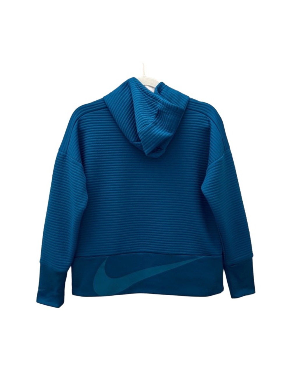 Nike Dri-Fit Crop Ribbed Hoodie - Picture 2 of 4